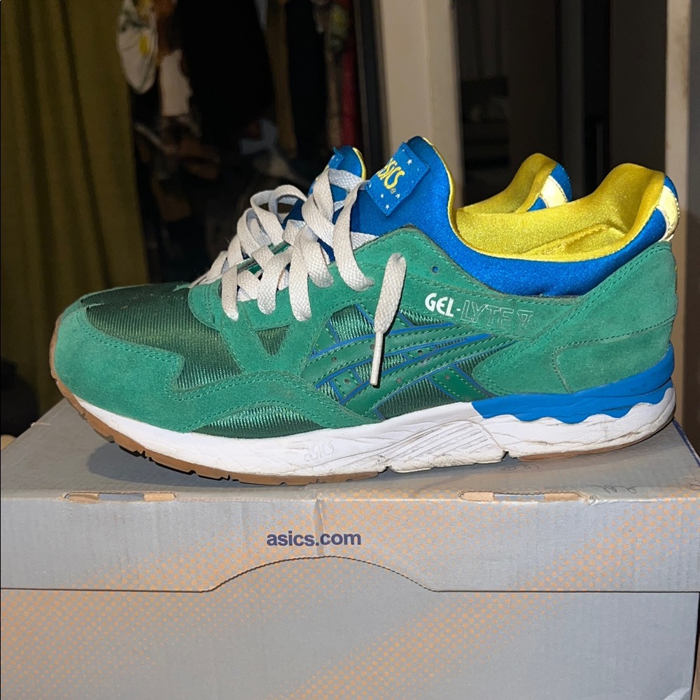 ASICS Gel-Lyte V Teal and Blue Brazil World Cup  2014